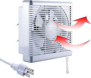 Small Window Exhaust Fan Reversible: 6" Blade Fan with Intake Airflow