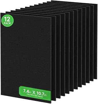 HRF-A100 Activated Carbon Pre-Filters A Compatible with Honeywell HPA3100 and HPA100 Air Purifi-er Replacement Filter, Part # HRF-A100 12-Pack Pre-Filters"