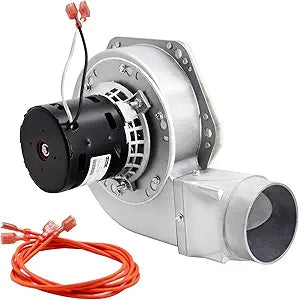 Criditpid Replacement PU-076002B Combustion Exhaust Blower Fan for Englander 25-PDVC, 55-SHP10, 25-PDV Pellet Stoves, With Housing & Gasket.