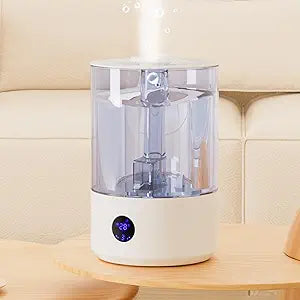 Large Room Humidifier for Bedroom Home 7.8L, Covering 600 ft┬▓, Top Fill Cool Mist Ultrasonic Air Humidifier with Essential Oil Diffuser, Whisper Quiet, Dual Mist, 44H Runtime & Timer Function