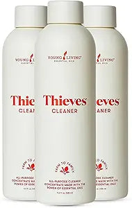 Young Living Thieves Household Cleaner Ultra Concentrated 14.4 fl oz All Purpose Cleaner for Kitchen, Bathroom & Surfaces Multipurpose Essential Oil Cleaner 3 Pack