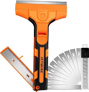 JETMORE Razor Blade Scraper, Window Scraper with 15 Blades, Razor Scraper