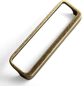 Goo-Ki Antique Brass Cabinet Pulls with Hole Center 5''(128MM),Retro Zinc Alloy Drawer Pulls for Drawer,Wardrobe,Cupboard,6 Pack