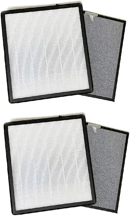 Nispira HSP001 Filter Replacement for Smart True HEPA Air Purifier 5-in-1 True HEPA + Activated Carbon Cold Catalyst, 2 Sets