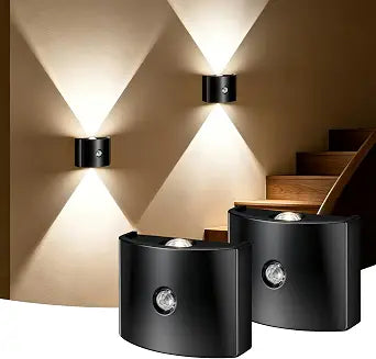 2 Pack Motion Sensor Wall Light, Rechargeable Wall Sconce