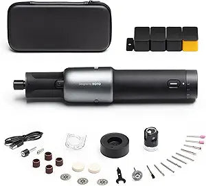 HOTO 35-in-1 Cordless Rotary Tool Kit, Strong Motor, 25000RPM 5 Variable Speed Powerful Engraving Pen, LED Light, Ideal for 3D Printing Sanding, Polishing, Drilling, Carving, Cutting DIY Crafts