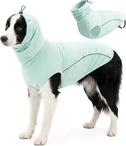 QBLEEV Dog Cooling Vest, Breathable Sun Protection Cooling T Shirt, Lightweight Reflective Sleeveless Tank Top with Adjustable Head Cover, Dog Summer Cooler Shirts for Small Medium Large Dogs Boy Girl