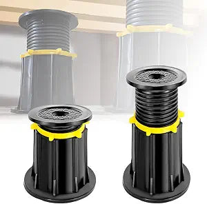 2-Pack Adjustable Height Bed Support Legs, Upgraded Bed Frame Support Legs, Bed Legs Replacement Parts for Bed Frame Center (5.3''-8.7")