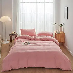 FACE TWO FACE Bedding Duvet Cover Set100% Washed Cotton