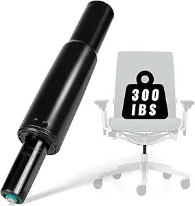 Office Chair Cylinder Replacement for Steelcase Leap V2 Office Chair, Top Activated Gas Cylinder, 4.5" Height Adjustment, 350N Load Capacity, Black