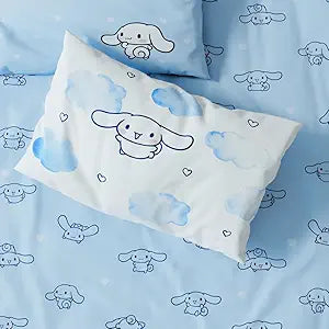 Cinnamoroll Bedding Super Soft Cozy Microfiber 3 Piece Twin Sheet Set, (Officially Licensed Product) by Franco