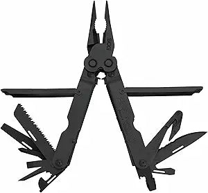 SOG Powerlock V-Cutter- Multi-Tool Pocket Utility Tool Set with 18 Specialty Tools for Heavy-Duty Field Use and Nylon Carrying Pouch (B63N-CP)