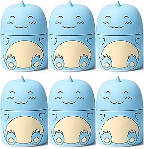 Dinosaur Shaped Automatic Toilet Bowl Cleaner with Ocean Scent, 6 Pack, Long-Lasting Bathroom Tank Tablets in Bottles