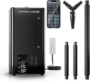 MARS HYDRO 2026 New Plant Humidifier 6L,with Adjustable Humidity,Timer Function,Ultrasonic Precise and Silent Operation,No-Leak Seal for Grow Tent,Indoor Planting,Greenhouse