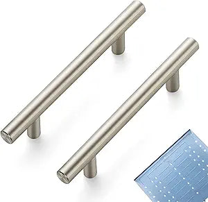 Ravinte 30 Pack | 6'' Cabinet Pulls Brushed Nickel Stainless Steel Kitchen Drawer Pulls Cabinet Handles 6Length, 3-3/4 Hole Center with Mounting Template