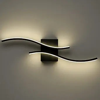 Modern Led Sconce Wall Lighting Indoor 24" Minimalist Industrial Black Wall Sconce Hardwire Wall Light for Small Space Bathroom Hallway Staircase Entryway