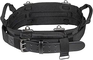 Klein Tools 55918 Electrician Tool Belt for use with Modular Pouches from Klein Tools Click Lock Modular System, Size M
