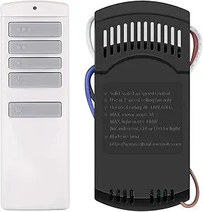 Universal Replacement Ceiling Fan Remote Control Kit for Harbor Breeze,Hunter,Hampton Bay Fans with 3 Speed Control Light Dimmer and Wall Mount Bracket