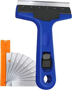4" Razor Blade Scraper Tool with 10PCS Blades for Cleaning