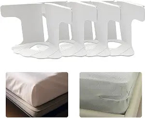 Sheet Holders 4PCS,No Damage Mattress,Keep Sheets Firm and Tight,Non-Slip Design with Lock Strips,Easy Installation,Fits All Mattress Sheets