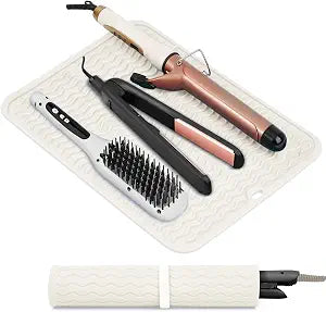 Suafrnut Oversize Silicone Heat Resistant Mat for Hair Tools(14.2" x 11")