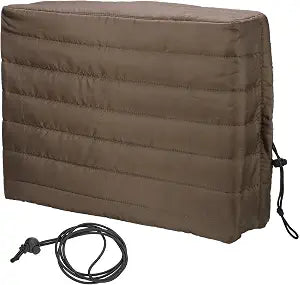 PATIKIL Indoor Air Conditioner Cover 28x20x3.5 Window AC Unit Cover Brown