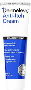 Dermeleve Dermatologist Recommended Steroid Free Anti-Itch Cream, 2oz 1 Ct.