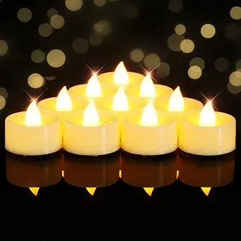 BEICHI Flameless Candles, 150Pack Tea Lights Battery Operated, Ivory Base