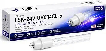 LSE Lighting LSK-24V UVC14CL-S 14-Inch 4-Pin UV Replacement Bulb
