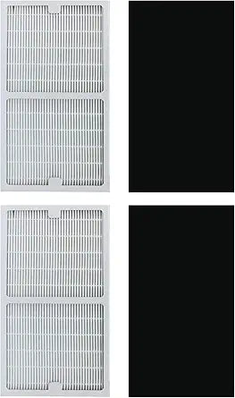 Replacement Idylis Air Purifier Filters C - 2 Pack Hepa & Carbon Filter Set for Idylis Air Purifiers IAP-10-280, IAP-10-200, Part # IAF-H-100C, IAFH100C