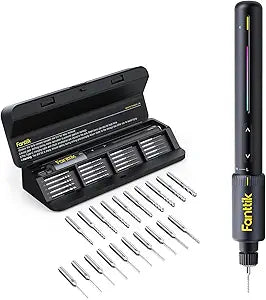 Fanttik K2 Nano Power Drill, Hand Drills, 20 Bits, 800mAh Rechargeable, Tool Kit for DIY Projects, Shells, Plastic, Jewelry, PCB, Aluminum Plate