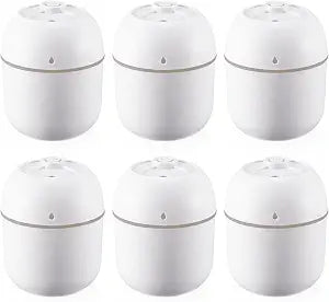 Hortsun 6 Pcs Mini Humidifiers, 220ml Humidifier for Plant,White