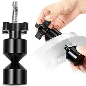 Kingdder 2 Pcs 1" Aluminum Two Hole Pins with Quick Knobs 2 Hole Flange Alignment Pins Pipefitter Tool for Pipe Installation, Black