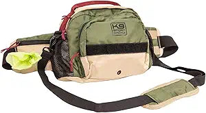 K9 Sport Sack K9 Kompanion, Safari Green - Shoulder/Hip Supply Pack for Dog Walking - Holds up to 7L - Shoulder Strap Doubles as Leash