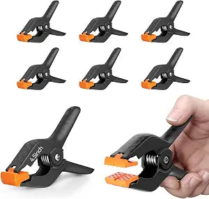 EMART 6 Pack Heavy Duty Spring Clamps 4.5 inch Plastic Backdrop Clips