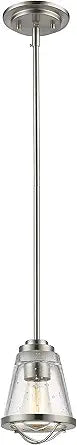 Z-Lite 1 Light Mini Pendant 444MP-BN