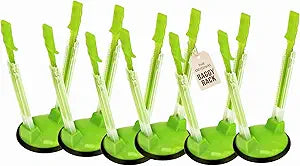 Baggy Rack - (6 Pack) Sandwich Bag Racks, Clip Food Storage Bags Onto Holder, Best Opener for Freezer & Storage Baggie - Ideal Plastic Kitchen, No Hassle Cooking Gadget Solutions For a Clean Pour