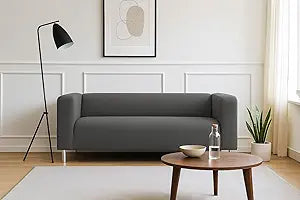 Klippan Sofa Cover Replacement for IKEA Klippan Loveseat Cover, Klippan Cover,Klippan Couch Cover Only!(Daily Dark Grey)