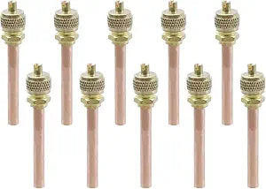Dnyta 10 Pcs Service Access Valve, Hvac Refrigeration Service Filling Valve