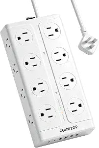 Surge Protector Power Strip 6Ft Extension Cord with 6 USB & 16 Outlets