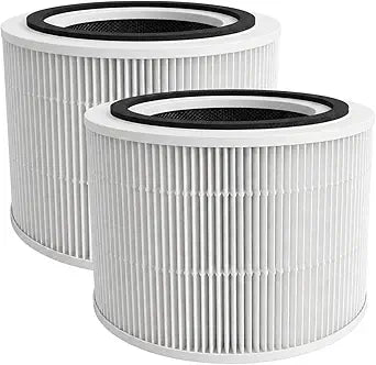 240 Replacement Filter Compatible with 240 Air Purifier, 3-in-1 True Hepa 14 Graded with Activated Carbon Captures 99.99% of Smoke, Dusts, Odors, Allergens & Air Pollutants, 2 Pack