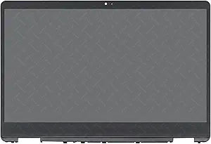 LCDOLED Replacement for HP Chromebook x360 14b-cb 14b-cb0xxx 14b-cb0013dx 14b-cb0023dx 14b-cb0047nr 14b-cb0097nr 14.0 inches 1366x768 LCD Display Touch Screen Digitizer Assembly Bezel with Touch Board