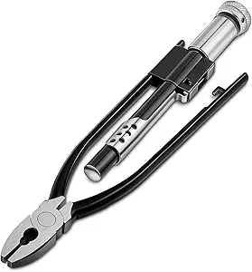 Reversible Safety Wire Twister Pliers Left and Right Twists Aircraft Wire Twisting Tool Automatic Metal Lock Twister for Aircraft Automobile Industry(1 Pcs,6 Inch)