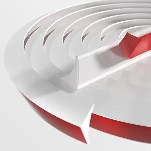 78 inch Shower Threshold Water Dam Barrier Water Stopper, Glass Shower Door Bottom Seal Strip, Silicone Rubber Kitchen Sink Splash Guard for Countertop, Bathtub, BathroomWhite