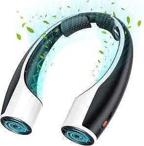 Rohent Portable Hands-Free Neck Fan - 4000mAh Battery, USB-C Rechargeable, Ultra-Quiet, 4 Adjustable Speeds Perfect for Office, Outdoor, and Travel Use