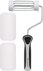 ROLLINGDOG 4 Inch Mini Roller - 3/8" Nap Roller Covers,Small Paint Roller for Wall, Trim, Detail Painting
