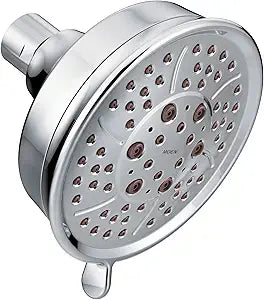Moen Chrome Four-Function 4-3/8-Inch Diameter Showerhead, 3638