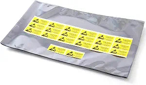 LJY 20 Open-Top Anti-Static Bags with Labels, 15.7 x 10 Inch for Transport