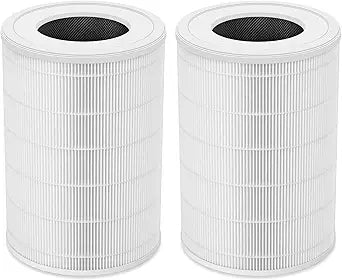 Replacement Air Filter Compatible with Air Doctor AD1000 Air Purifier, 3 in 1 True Filter, High-Efficiency Activated Carbon 2-Pack