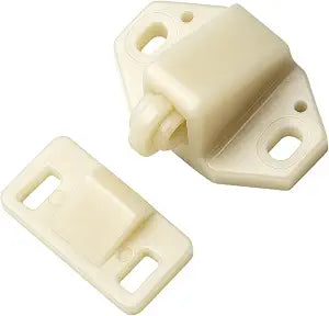 White Marine Boat Ball Catch Door Cupboard Spring Back Plates Roller Latch Plastic Catches Cabinet Hardware and Furniture Double Latches Interior Doors Small Arrowhead Catch
